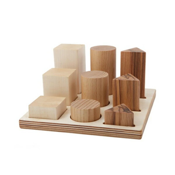 Wooden Story 「ナチュラル形合せブロックXL」正規輸入品 ウドゥン・ストーリー XL Natural Shape Sorter Board CAST JAPAN積み木 つみ木 つみき