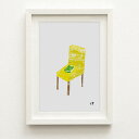 京都五条 UMLAB うむラボ ジークレー版画「本とイス」作家”伊織”