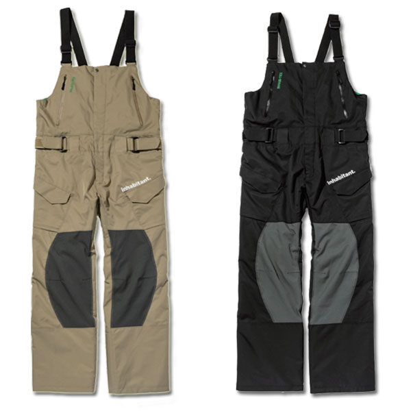 22-23 inhabitant/インハビタント ECO 2L pant メンズ レディース 防水ビブパンツ スノーボードウェア スノーウェアー 2023