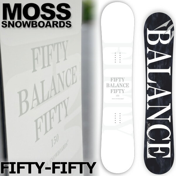 23-24 MOSS SNOWBOARDS/モススノーボード FIFTY-FIFTY フィフティフィフティ メンズ レディース スノーボード グラトリ 板 2024 1