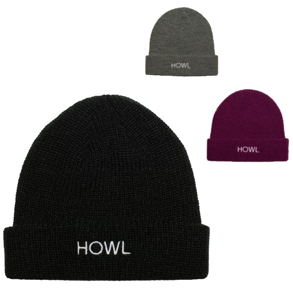 23-24 HOWL / ハウル GASOLINE beanie メンズ レディース ビーニー ニット帽 スノーボードウェア スノーアパレル 2024 メール便対応