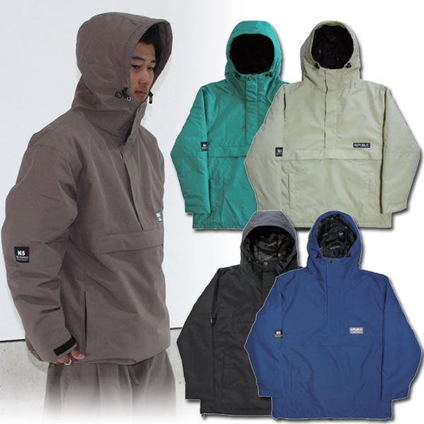 23-24 REPUBLIC &CO/リパブリック TRAIL PULLOVER jacket メンズ レディース 防水プルオーバージャケット スノーボードウェア スノーウェアー 2024