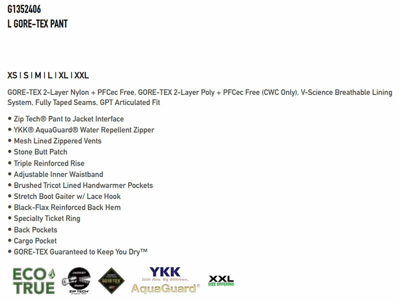 23-24 VOLCOM/ボルコム L GORE-TEX pant メンズ レディース 防水ゴアテックスパンツ スノーボードウェア スノーウェアー 2024 2