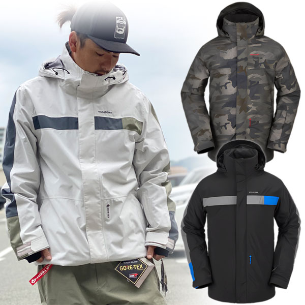 23-24 VOLCOM/ボルコム V.CO STRETCH GORE-TEX jacket メンズ レディース 防水ゴアテックスジャケット スノーボードウェア スノーウェアー 2024