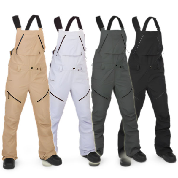 23-24 VOLCOM/ボルコム ELM STRETCH GORE BIB overall レディース 防水ゴアテックスビブパンツ スノーボードウェア スノーウェアー 2024