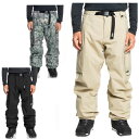24-25 QUIKSILVER/クイックシルバー SNOW DOWN CARGO pant メンズ レディース 防水パンツ スノーボードウェア スノーウェアー...