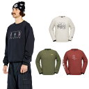 24-25 VOLCOM/ボルコム ESSENTIAL crew メンズ レディース スノーボードウェア スノーボードアパレル スエットシャツ 2025