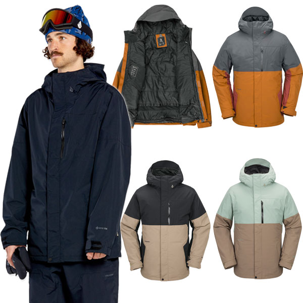 【VCクーポン対象】24-25 VOLCOM/ボルコム L INS GORE-TEX jacket メンズ レディース 防水ジャケット ゴアテックススノーボードウェア スノーウェアー 2025