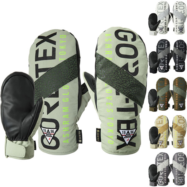 ASHRAM【PROFILE LOGO MITT】 コメント 「リフレクターリボンがポイントのスタイリッシュミトン」 ポップなデザインのDGMA をスポーティーにモデイファイした「PROFILE LOGO MITT」。昨シーズンモデルより全体のアウトラインを見直し、よりストレスのない着け心地を手に入れることに成功。裏地をメッシュにすることで、グローブ内環境をムレのない快適な状態に保ちます。エレファントパターンのリフレクターリボン、生地にはストリートウェアでも人気のビンテージ感のある日本製ナイロンワッシャー生地を使用した6 カラー展開。GORE-TEX インサートフィルム（5 本指タイプ）を搭載し、防水・透湿性も抜群です。どのグローブにしようかと迷ったら「PROFILE LOGO MITT」で間違いなしです。 ※掲載写真の色合いは、PCモニター環境や撮影時の光環境により実物と若干違う可能性もございますのでご了承ください。 サイズ感、見え方等、ご不明な点があればお気軽にお問い合わせください。 　 ▲最高品質のGORE-TEXインサートフィルム▲ 交換について ウエアのメンテナンス インソール＆ソックス 防寒・日焼け対策に！ メーカー希望小売価格はメーカーカタログに基づいて掲載しています。レビュー内容に関して：2025/9/4 25-26モデルに変更。24-25モデルよりデザイン変更。ブランド名ASHRAM ブランド名カナアシュラム モデル名PROFILE LOGO MITT モデル名カナプロファイルロゴミトン 商品スノーボード スキー グローブ ミトン 年式2025-2026 対象メンズ レディース キーワード防水 ゴアテックス カラー展開緑/グリーン オフホワイト 黒/ブラック オリーブ ベージュ チャコール