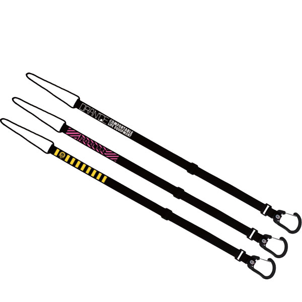 ORANGE/オレンジ LONG LEASH CORD ロングリーシュコード スノーボード ショルダーストラップ カラビナ ..