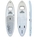 リーシュ付属 SUP サップ インフレータブルパドルボード ラハイナ/LAHAINA 10'6 窓付き ホワイトウッド スタンドアップパドルボード その1