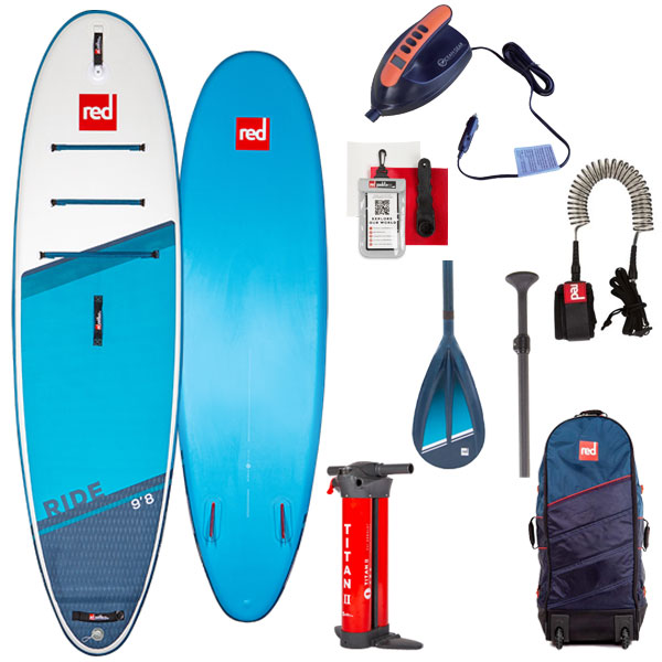 【セット】2022 RED PADDLE 9’8 RIDE MSL INFLATABLE PADDLE BOARD PACKAGE / レッドパドル ライド パドル+リーシュ付属 SUP インフレータブル パドルボード サップ 特典電動ポンプ