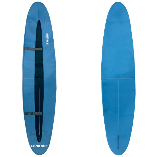 スタンドアップパドルボード ボードカバー ON's SUP BOARD COVER LONG SUPサイズ 商品名 ON's SUP BOARD COVER サイズ 【LONG SUPサイズ】 約264cm x 約59cm（平置き外寸） 特徴 ON'sのボードカバーは、3mmのネオプレーン素材でボトムとレイルを保護し、さまざまなサイズ、形状に幅広く対応。 更にボードをかさばらせる事なく、車内・艇庫に保管できるアイテム。 (注)伸びる素材なのでサイズに余裕がありますが、ボリューム、長さは目安ですので、ご確認のうえご購入ください。 ご注意ください ※ロゴ、ボードケースのカラーが変更になる場合がございますので予めご了承ください。 ＜SUP SURFボードケースの運送及び取り扱いに関する注意点＞ 在庫について 最新の在庫情報を記載致しておりますが、日々在庫が変動しています為、ご注文頂きましても在庫がない場合がございます。ご理解、ご了承何卒お願いいたします。 送料について 離島の場合は、別途追加料金が発生いたします。 ご注文後に送料を修正させていただきます。 発送について 出荷に関しまして 別倉庫より出荷の場合がございますので、お支払い方法が銀行振り込みの方、また、土日の受注処理対応の方は即日出荷できない場合がございますので 予めご了承くださいませ。 ※大型商品の為即日出荷できない場合がございますので予めご了承くださいませ。 メーカー希望小売価格はメーカーカタログに基づいて掲載しています。ブランド名ON's ブランド名カナオンズ モデル名SUP BOARD COVER LONG SUP モデル名カナサップ ボードカバー LONG SUP 商品ボードカバー 年式型番 カラー展開BLUE 対象キーワードサップ SUP