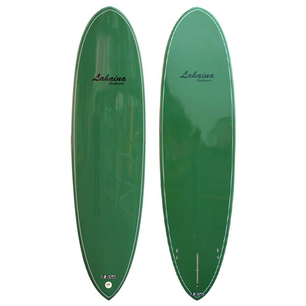 LAHAINA CLASSIC 7'2 サイズ 7'2"(約218cm)*22(55.88cm)*2 7/8(7.30cm) CL値：約52.46 【適応体重(目安)】 初心者：〜75kg、中級者：〜80kg 付属品 センター、2サイドフィン 注意 ブラシまたはティントカラーのボードは手作業にて仕上げておりますので、それぞれ色の濃さが違う場合がございます。 マーブル仕上げの場合はティント仕上げの為、ボード個々で発色具合が異なります。 カラーに関する返品・交換はいたしかねますので予めご了承下さい。梱包には万全を期しておりますが、わずかな凹みができる場合がございます。 こちらの商品は軽量仕上げの為、フットマークが付きやすくなっています。予めご了承下さい。 ＜サーフボードの運送に関する注意点＞ 在庫について 最新の在庫情報を記載致しておりますが、日々在庫が変動しています為、ご注文頂きましても在庫がない場合がございます。ご理解、ご了承何卒お願いいたします。 営業所止め送料について 「営業所止め送料無料」の記載がある場合は、送料無料。 ※営業所でのお受け取りとなりますのでお客様ご自身で受け取りをお願いします。 ご自宅までは配送できませんのでお気を付けください。 離島の場合は、別途追加料金が発生いたします。 ご注文後に送料を修正させていただきます。 離島の送料は「大型宅配便 離島への発送について」をご確認ください。 メーカー希望小売価格はメーカーカタログに基づいて掲載しています。 【レビュー内容に関して】 2020年10月より商品が継続モデルの場合、順次商品ページを更新させて頂いております。 デザイン、仕様など、過去のレビュー投稿内容が御座いますのでご注意下さい。