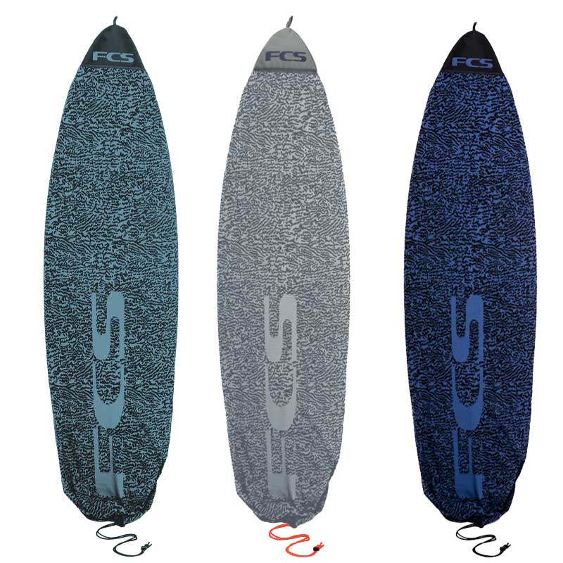 FCS STRETCH ALL PURPOSE COVER 6'0 / エフシーエス ストレッチ オールパーパスカバー ブランド 【FCS】 世界中のトッププロをサポートしながらフィンのフィードバックを製品に反映させて開発を進めている世界1のシェアを持つフィンシステムのブランド。 モデル 【STRETCH ALL PURPOSE COVER】 ワックス、引っかき傷、ほこり、UV光からボードを軽量に保護します。 【概要】 ・旅行用カバーの保護、カーシートのワックスの保管、またはボードの保管に最適です。 【特徴】 ・高品質で厚みのある織り素材 ・耐久性のある600Dポリエステルノーズプロテクター ・注：長時間の移動中にボードを保護するようには設計されていません カラー ・Carbon ・Stone Blue ・Tranquil-Blue サイズ 6'0 型番 ・Carbon(BST-060-AP-CAR) ・Stone Blue(BST-060-AP-SBL) ・Tranquil-Blue(BST-060-AP-TBL) 注意事項 ・商品画像に関しましては、メーカーよりいただきました画像となっており、 商品画像、実物商品のデザインが異なる場合がございます。 上記の内容でのクレームは対応できかねますのでご理解ご了承お願いいたします。 【例】 商品画像の柄の色味の違いなど。 メーカー希望小売価格はメーカーカタログに基づいて掲載しています。