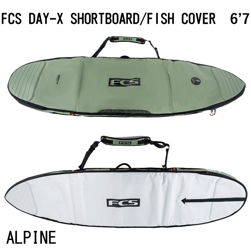 FCS DAY-X SHORTBOARD FISH COVER 6'7 / エフシーエス デイランナー ボードカバー ...