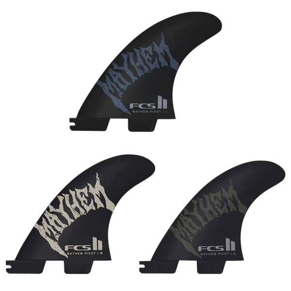 FCSII MB MAYHEM PIVOT PC CARBON TRI FINS / エフシーエス メイヘム ピボット トライ フィン パフォーマンスコア サーフィン 3枚組