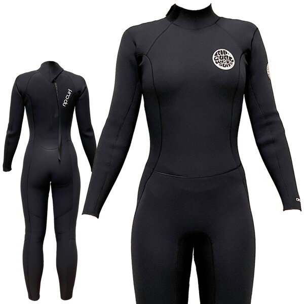 2023 RIPCURL OMEGA WOMEN BACK ZIP FULL SUIT / åץ Хåå ե륹 3mm2mm P33-002 åȥ ե 㡼 ս ǥ