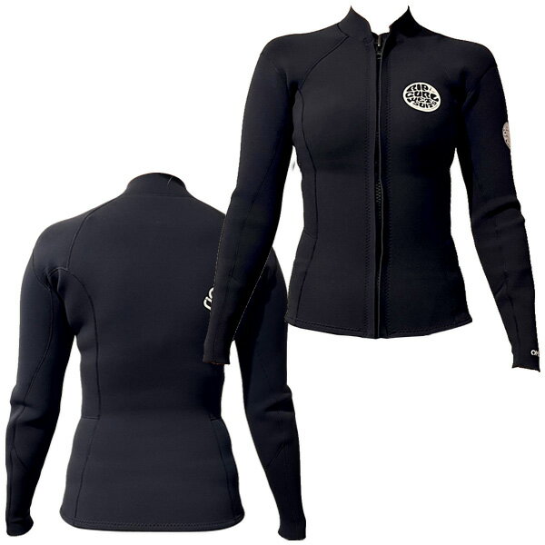 2022 RIPCURL VALUE OMEGA FRONT ZIP WOMEN / リップカール バリューオメガ フロントジップ 2×2 Q33-202 ウェットスーツ サーフィン タッパー ジャージ レディース 夏用