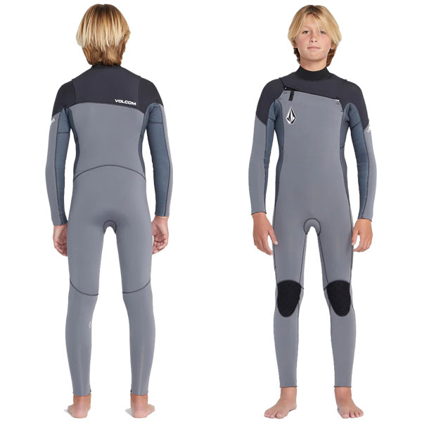 2024継続 VOLCOM BIG BOYS MODULATOR 3/2MM CHEST ZIP LONG SLEEVE FULLSUIT C9532331 / ボルコム ビッグボーイ モジュレーター ロングスリーブチェストジップ フルスーツ 3mmx2mm ウェットスーツ サーフィン ジャージ 春秋用 キッズ
