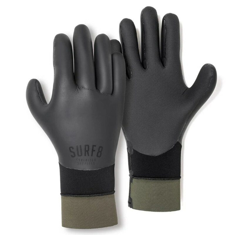 SURF8 / サーフエイト 2.5MM スムースラバーグローブ起毛 保温密着性重視 85F2GF1 サーフィン サーフグローブ 防寒