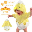 ベビー 着ぐるみ ロンパース ハロウィン コスプレ 衣装 コスチューム 赤ちゃん ひよこ 可愛い Halloween キッズ 女の子 男の子 仮装 ベビー着 帽...