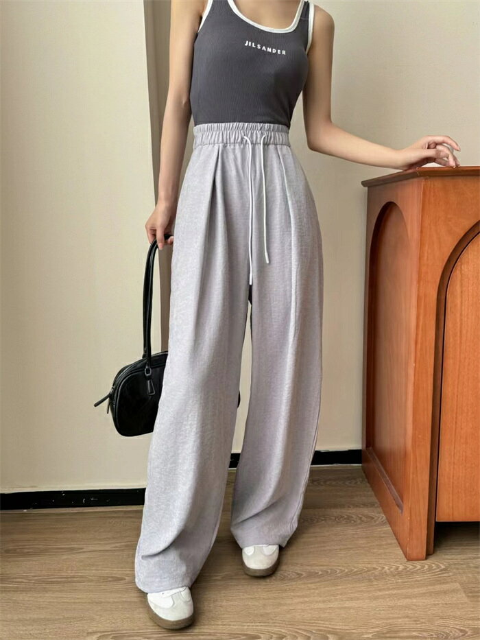 パンツ レディース ワイド ワイドパンツ 薄手 ズボン 涼しい 夏 イージーパンツ ウ...