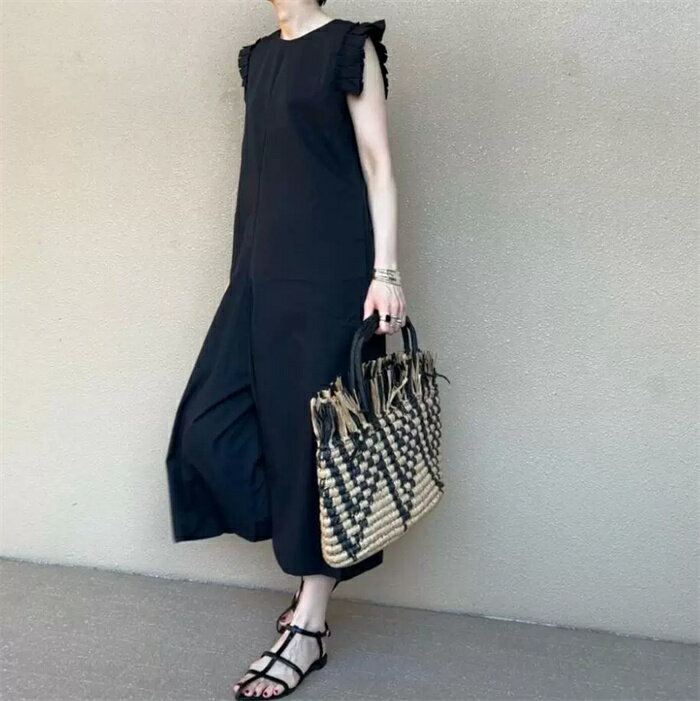 オールインワン ノースリーブ パンツ レディース サロペットパンツ オーバーオール つなぎ サロペットパンツ ワイドパンツ 春 夏 ジャンプスーツ 体型カバー ワイド おしゃれ 抜け感 可愛い 二次会 同窓会 お呼ばれ パーティードレス 20代 30代 40代 50代 黒 SMⅬXL2XL