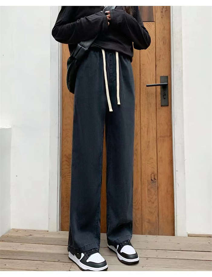 デニム パンツ レディース ワイドパンツ ズボン ロングパンツ デニムパンツ ボトム...