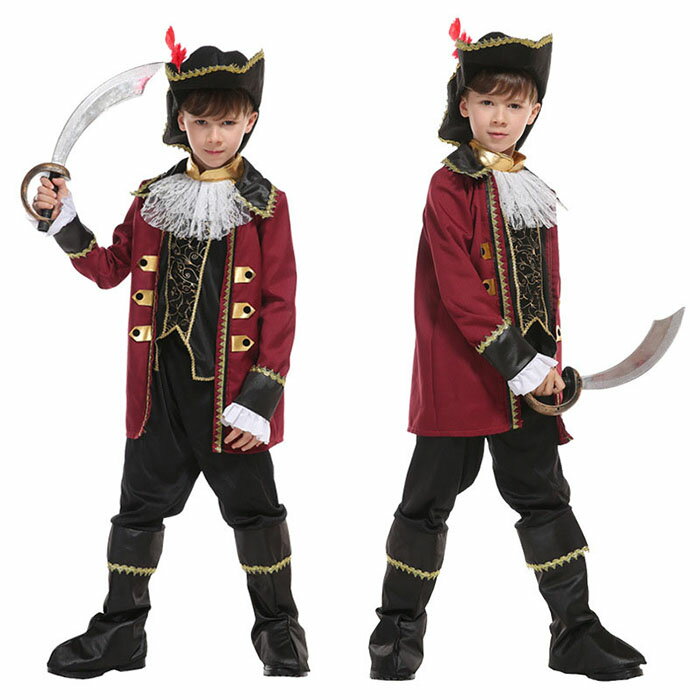 ハロウィン 衣装 海賊 コスチューム 子供 男の子 海賊 コスプレ 子供用 海賊服 ハロウィーン仮装 子ども用 コスチューム ハロウイン コスプレ 海賊 キッズ 子供用 こども キッズ 衣装 仮装 変装 海賊 コスプレ衣装 110 120 130 140のサムネイル