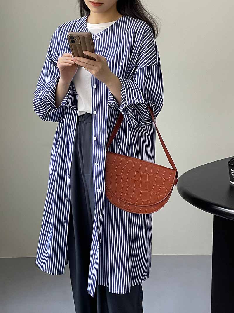 シャツワンピース ロングシャツワンピース 春 夏 ストライプ きれいめ ロングシャツ 羽織り チュニック ワンピース 大きいサイズ ロングワンピ 長袖 紫外線対策 UVカット レディース 体型カバー 20代 30代 40代 50代