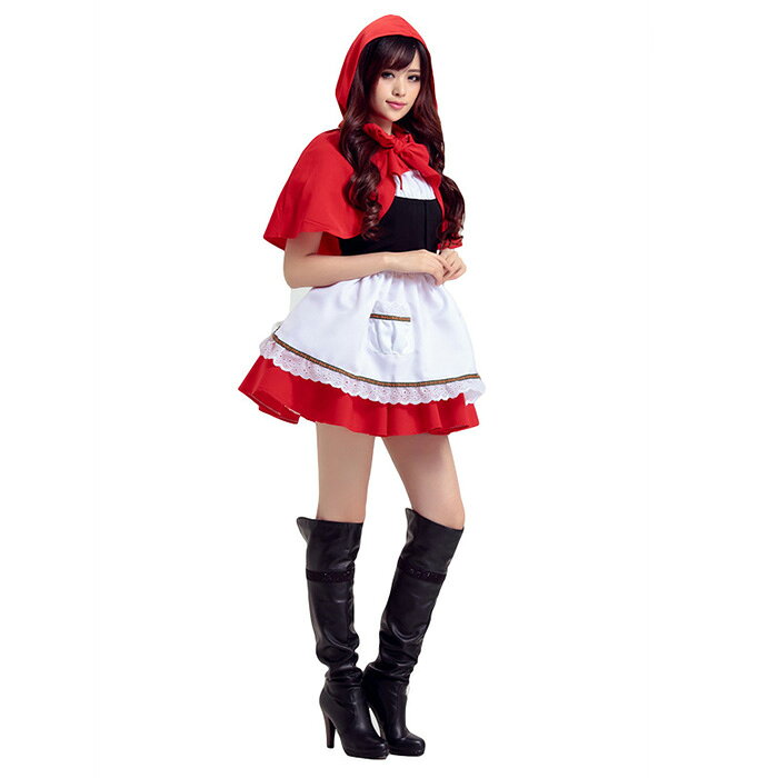 コスプレ 衣装 ハロウィン 赤ずきん フード 衣装 フルセット 仮装 衣装 コスチューム こすぷれ コス おすすめ 可愛い 男ウケ セクシー 大きいサイズ 大人 レディース ハロウィンコスプレ コスプレ衣装 可愛い コスプレ bobi-10016194 BOBI サンプル画像3