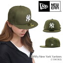 ニューエラ【NEW ERA】11941965 59fifty New York Yankees ニューヨーク ヤンキース 5950 帽子 キャップ CAP ロゴ メンズ レディース オリーブ OLIVE 球団CAP メジャーリーグ公式野球帽 USモデル【あす楽】【送料無料】