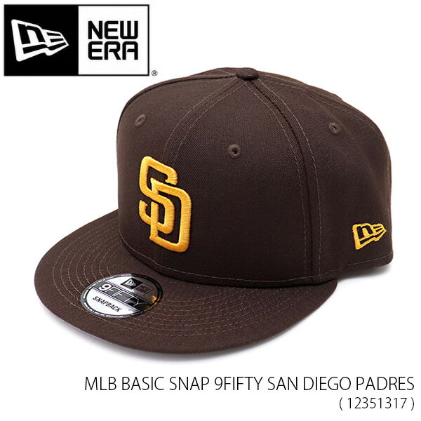 ニューエラ12351317 MLB BASIC SNAP 9FIFTY SAN DIEGO PADRES サンディエゴ・パドレス CAP 950 帽子 アウトドア メンズ レディース ユニセックス 人気 スナップバック BROWN ブラウン