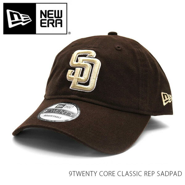 ニューエラ【NEW ERA】60235247 9TWENTY CORE CLASSIC REP SADPAD 920 サンディエゴ・パドレス レプリカ キャップ 帽子 MLB球団 ロゴ メンズ レディース サイズ調節可能 人気 ダルビッシュ有 BROWN ブラウン【ネコポス発送】