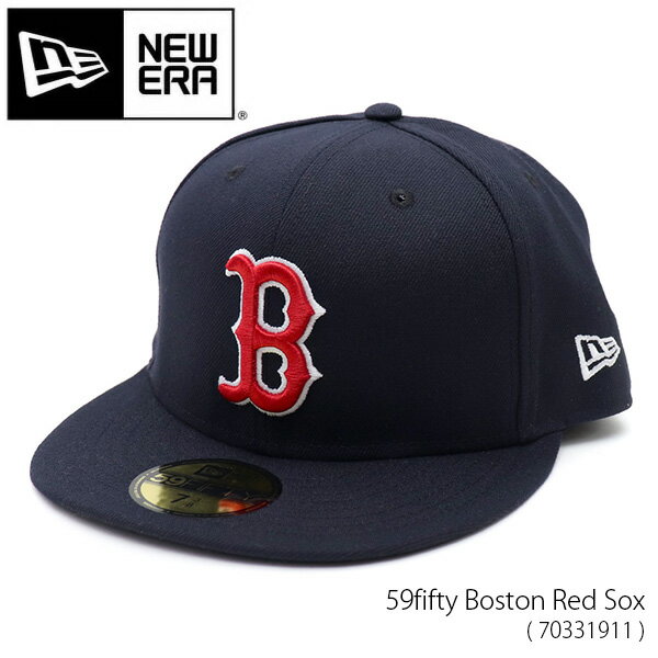 ニューエラ【NEW ERA】70331911 59fifty Boston Red Sox ボストン レッドソックス 帽子 キャップ CAP ロゴ メンズ レディース ネイビー NAVY 球団CAP メジャーリーグ公式野球帽 USモデル【あす楽】【送料無料】