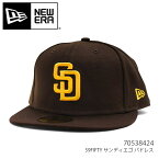 ニューエラ【NEW ERA】70538424 59FIFTY サンディエゴ・パドレス ゲーム CAP 帽子 アウトドア メンズ レディース ユニセックス 人気 5950 BROWN ブラウン MLB USモデル【あす楽】【送料無料】