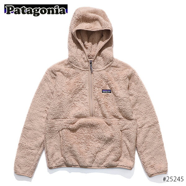 ブランド パタゴニア【patagonia】 モデル名 Women's Los Gatos Hooded Fleece Pullover 品番 25245 カラー Pampas Tan(PATN) 素材 ポリエステル100％ 原産国 タイ サイズ M 身幅56cm 後着丈64cm　裄丈84cm L 身幅60cm 後着丈66cm　裄丈86cm 仕上がり寸法（平置き/cm） ※実製品の寸法と若干異なる場合があります。※公式より アイテム説明 パタゴニア【patagonia】より、フリースが入荷致しました。 ゆったりとしたシルエットのハーフジッププルオーバー 定番ブランドロゴラベルを加え、伸縮性のある袖口と裾。 暖かく肌触りが良いハイパイル・フリース素材を使用してます。 プレゼントにもおすすめなアイテムです。 その他パタゴニアはこちら★☆ ご注意 商品はお使いのPCや携帯電話の環境や画質により、 掲載画像の色味が実物と若干異なる場合がございます。 海外より正規並行輸入を行っておりますが、仕入れ方法等により箱等の付属品がない場合や箱やケース等に傷や汚れがある場合がございます。メール便不可。