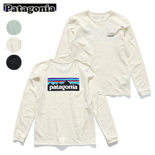 パタゴニア37603 ウィメンズ・ロングスリーブ・P-6ロゴ・レスポンシビリティー Women's Long-Sleeved P-6 Logo Responsibili-Tee 長袖 ロゴT Tシャツ ロンT レギュラー・フィット レディース