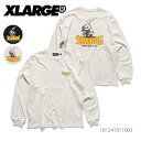 エクストララージ【X-LARGE】101241011003 YOURE DEAD TO ME L/S TEE ロンT 長袖 クルーネック ロゴ バックプリント メンズ ラージ ストリート ロングスリーブ OFFWHITE BLACK【ネコポス発送】