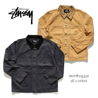 ステューシー【STUSSY】115510HEAVYWASHCHOREJACKETメンズアウタージャケットチョアジャケットウォッシュ羽織ロゴスチューシーstussy【あす楽】【送料無料】