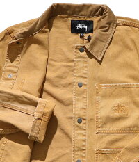 ステューシー【STUSSY】115510HEAVYWASHCHOREJACKETメンズアウタージャケットチョアジャケットウォッシュ羽織ロゴスチューシーstussy【あす楽】【送料無料】