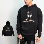 モハメド・アリ【MUHAMMAD ALI】HOODIE ボクサー パーカー プルオーバーフーディー 長袖 トップス ロゴ コットン BLACK ブラック メンズ レディース 元WBA・WBC統一世界ヘビー級チャンピオン アメリカ【あす楽】【送料無料】