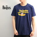 ザ・ビートルズ YELLOW SUBMARINE TEE Tシャツ ロックT バンドT ヒップホップ 半袖 トップス クルーネック US規格 NAVY ネイビー コットン