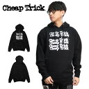 チープ トリック【CHEAP TRICK】LOGO HOODIE ブラック ロゴ 長袖 パーカー ロックバンド ロゴ プルオーバーフーディー 裏起毛 正規品 本物 メンズ レディース【あす楽】【送料無料】