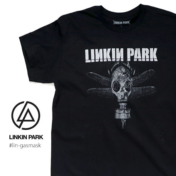 リンキンパークGASMASK TEE Tシャツ 半袖 ロックT バンドT ヘヴィメタル ロックバンド メンズ レディース BLACK ブラック