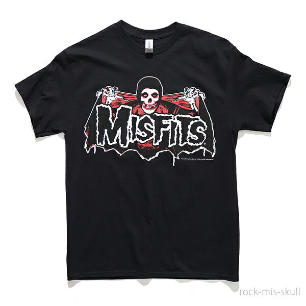 ミスフィッツSKULL TEE Tシャツ 半袖 ロックT バンドT ハードコアパンク・バンド ロゴT アメリカ ヘヴィメタル・バンド メンズ レディース 正規品 BLACK ブラック