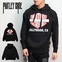 モトリー・クルーHOODIE パーカー プルオーバーフーディー ロック バンド 長袖 トップス ロゴ コットン BLACK ブラック メンズ レディース ニューヨーク アメリカ