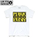 パブリック エナミー【PUBLIC ENEMY】SS TEE WHITE PE ホワイト ロゴ 半袖 Tシャツ ヒップホップ ラップロック ロゴT 正規品 本物 メンズ レディース【ネコポス送料無料】