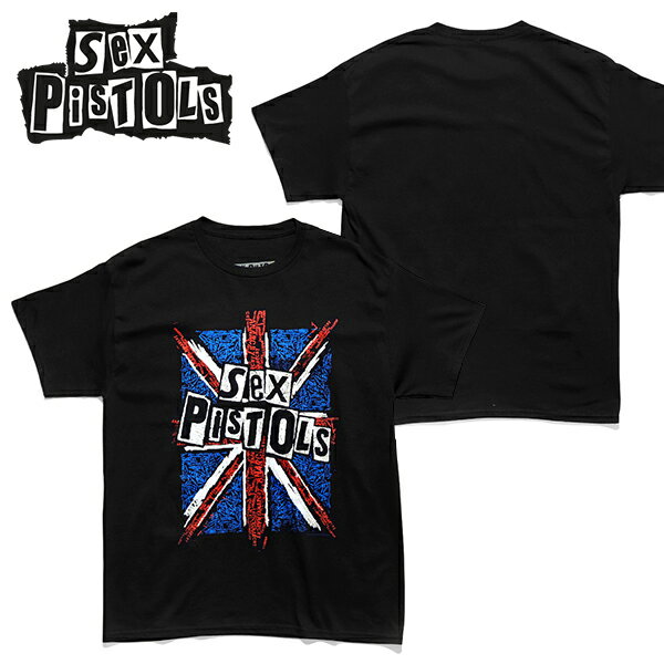 セックス・ピストルズ【SEX PISTOLS】UNION TEE Tシャツ 半袖 ロックT バンドT ロゴT パンク・ロックバンド ロックの殿堂 イングランド出身 メンズ レディース 正規品 BLACK ブラック【ネコポス発送】